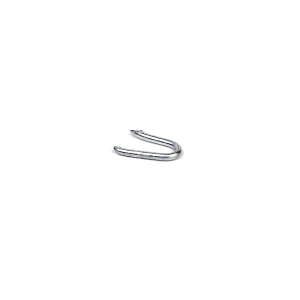 Fence Staples, 14 ga, 3/4 in Leg L, Steel